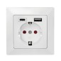LogiLink Wall outlet 1 socket 1-port